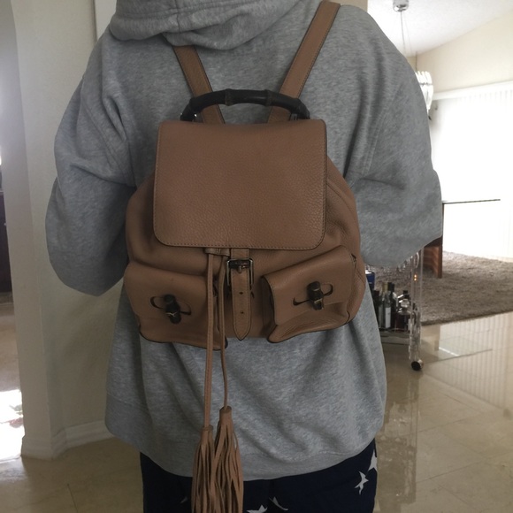 gucci bamboo backpack year